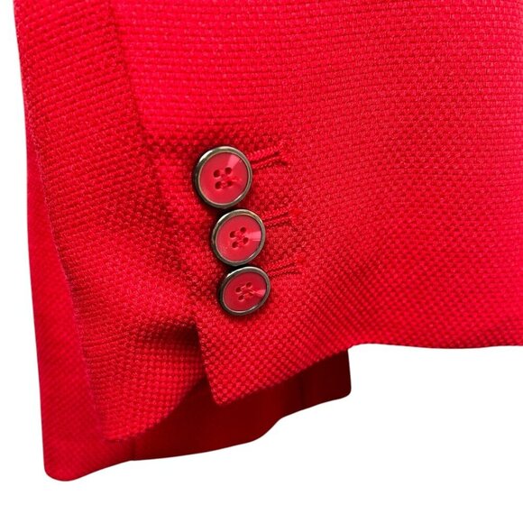 The Limited Size XL Blazer Red Polka Dot Holiday Work Office Brunch - Picture 3 of 9